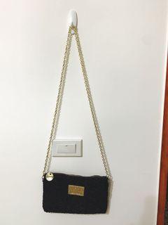 Posh 黑色 蕾絲 長鏈 小包