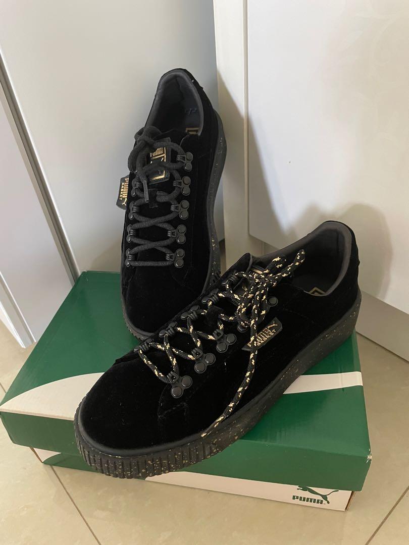 Puma creepers sales black and gold