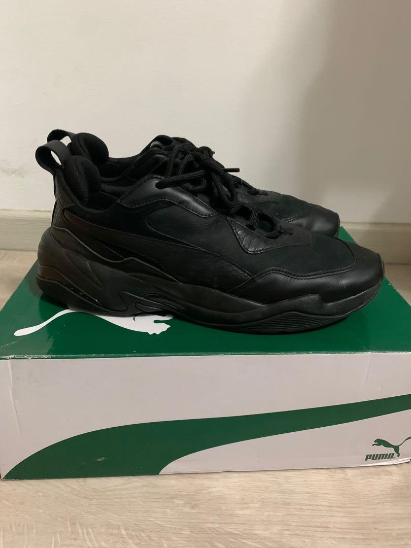 Puma thunder desert triple black new arrivals