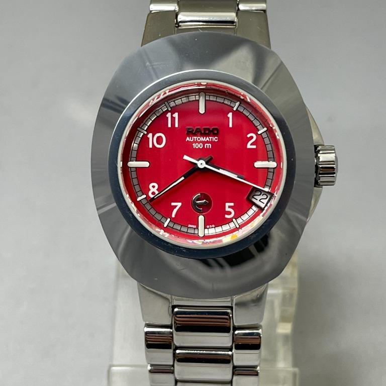Rado red online dial watch
