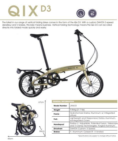 dahon qix d3 review