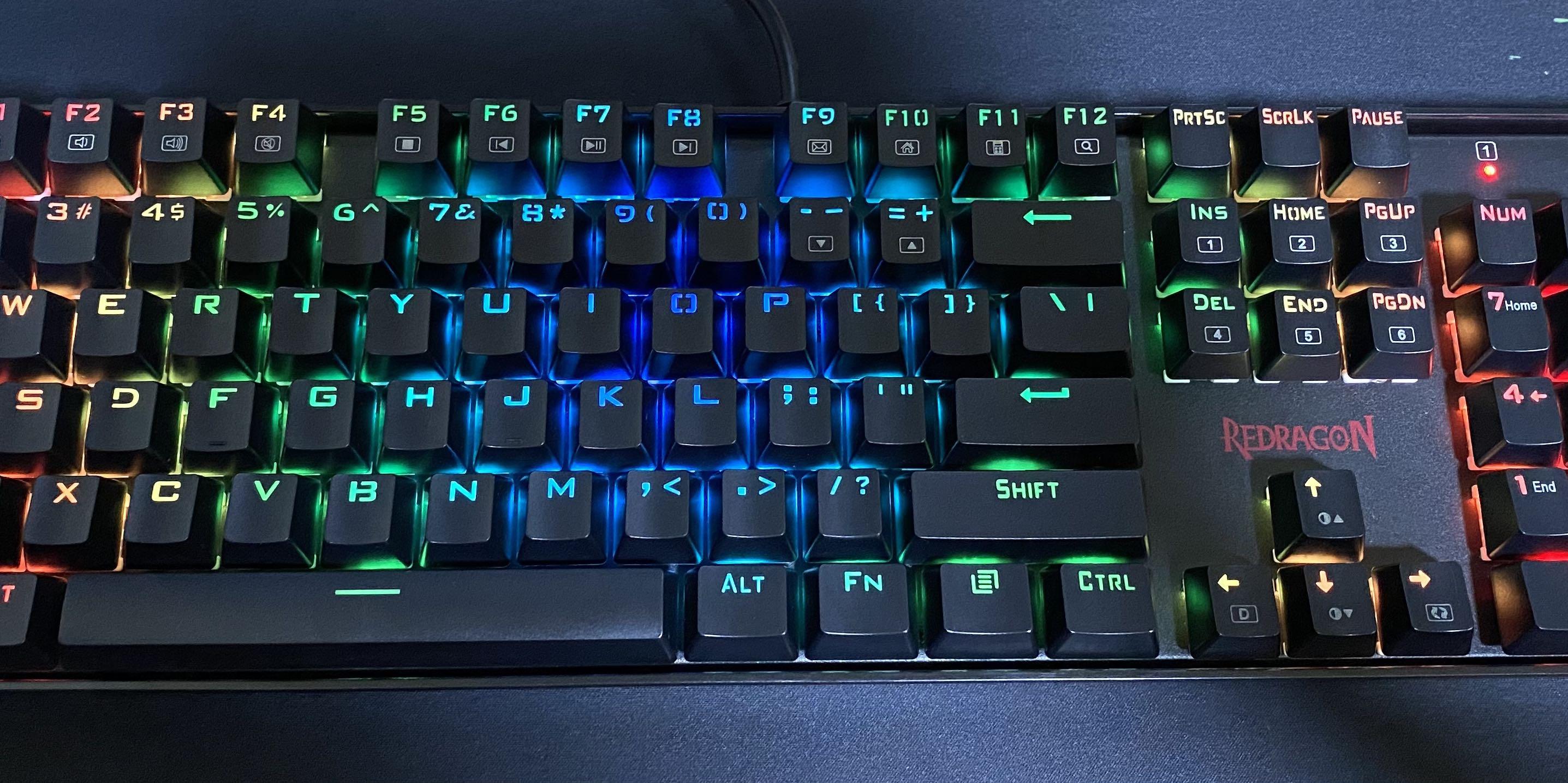 Redragon Mitra RGB Mechanical Keyboard, Electronics, Computer Parts ...