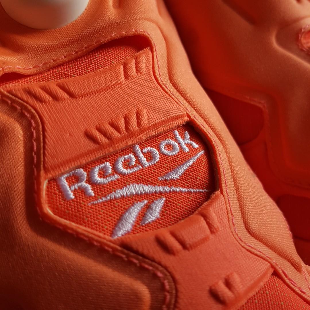 Reebok Pump Insta Fury orange sneakers shoes rare sample trainers