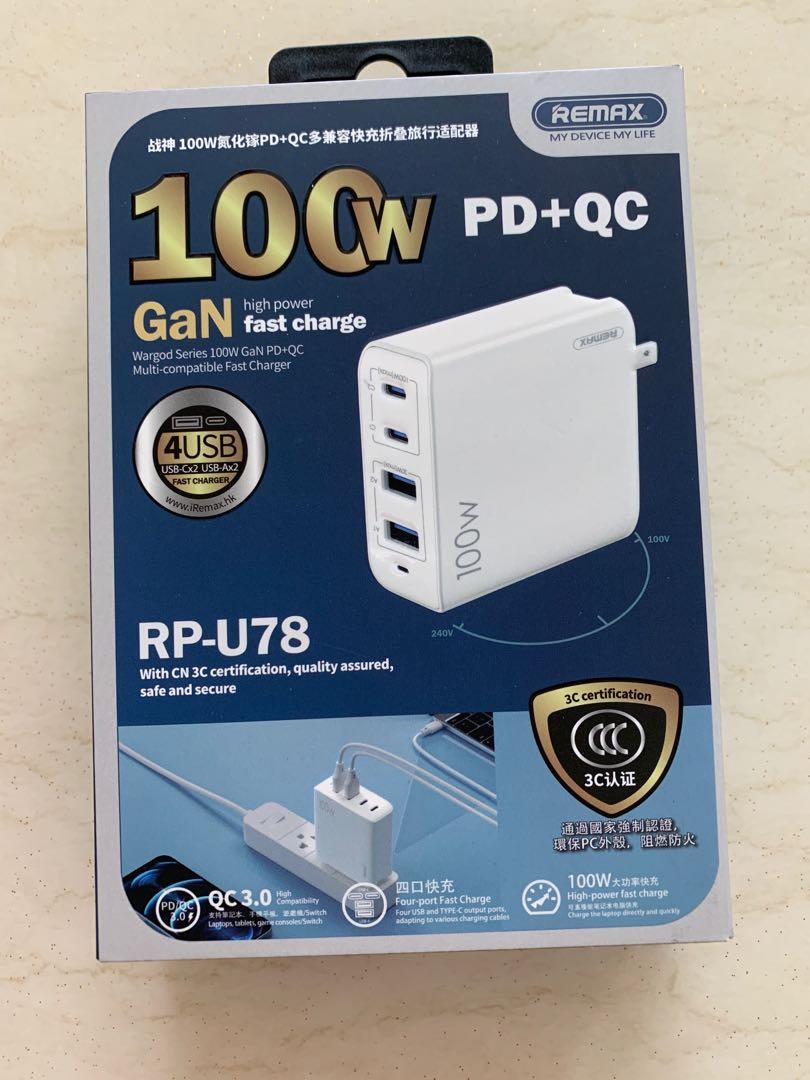 Remax 100W GaN PD charger, Computers & Tech, Parts & Accessories