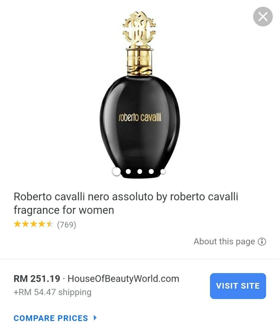 Roberto cavalli nero new arrivals assoluto 75ml price