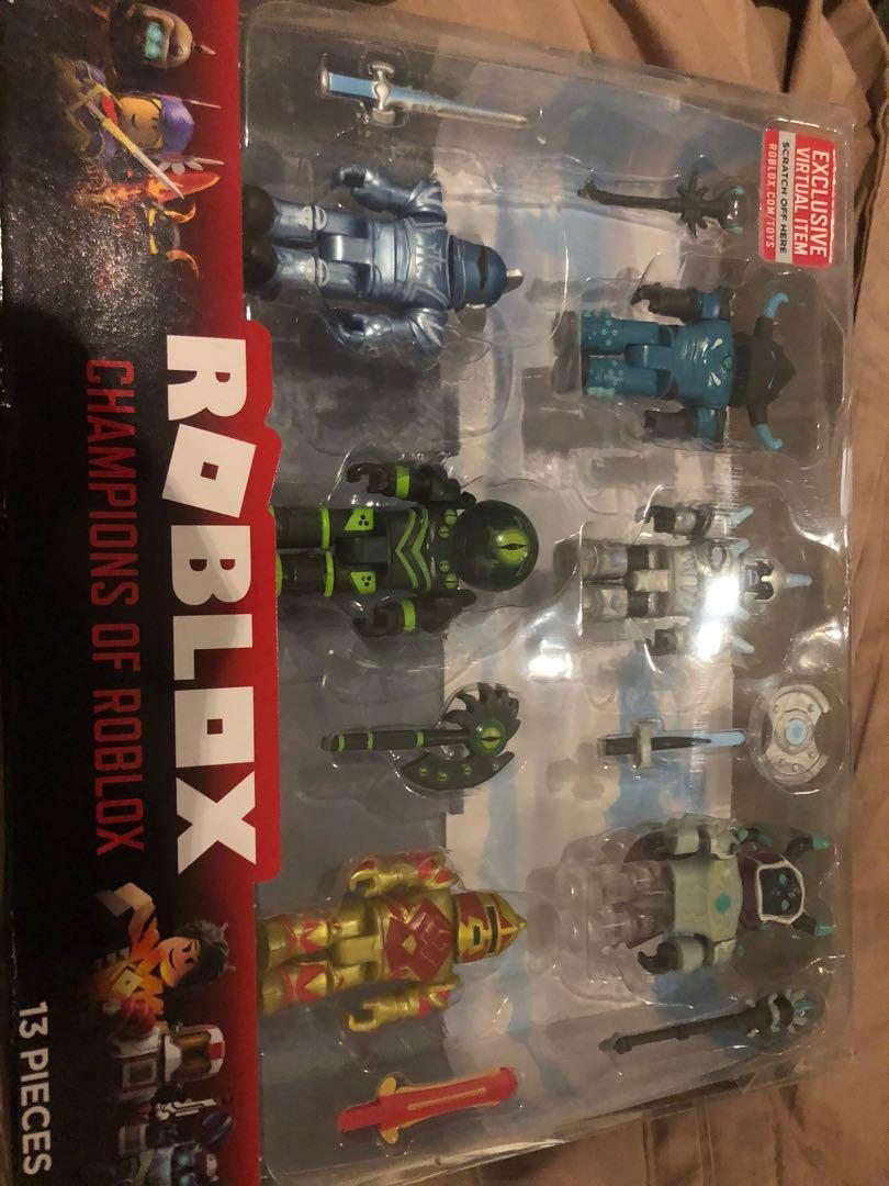 Roblox Champions Of Roblox 6 Figures Toys Games Bricks Figurines On Carousell - roblox champions of roblox 6 pack