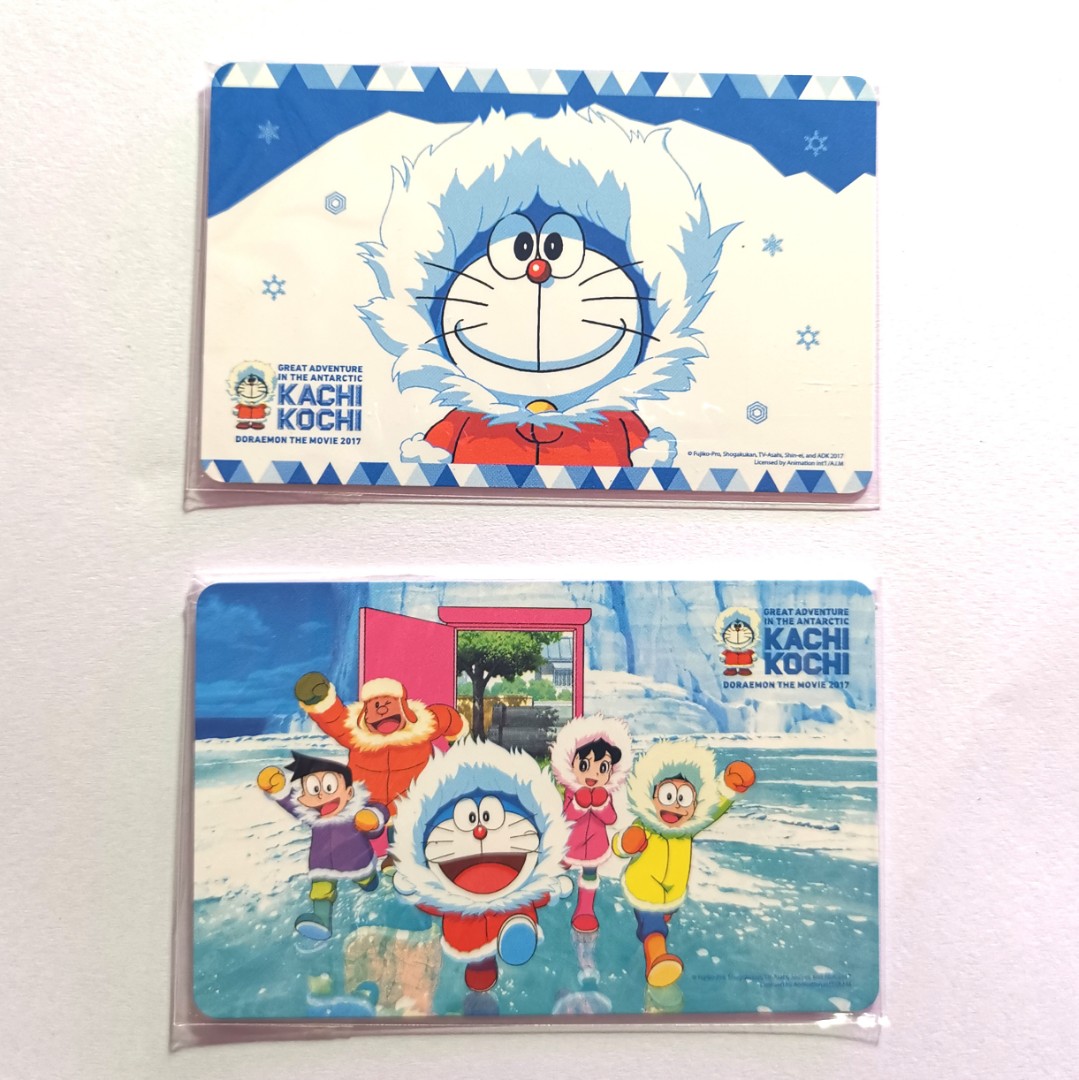Set Of 2pc Doraemon The Movie 17 Nobita S Great Adventure In The Antarctic Kachi Kochi Ez Link Ezlink Cards Free Post Everything Else On Carousell