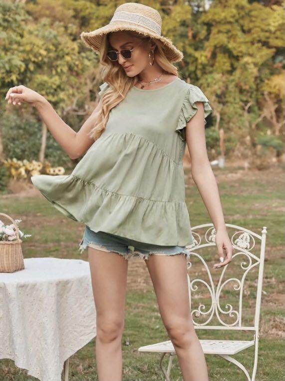 shein ruffle blouse
