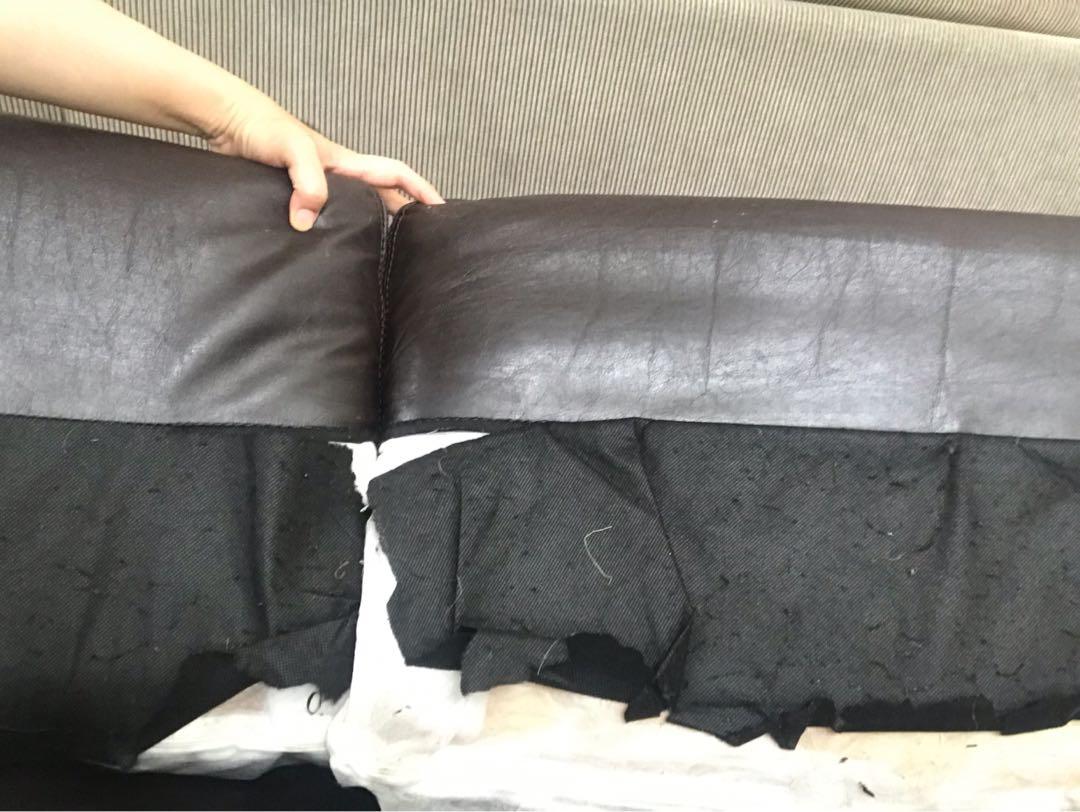 Sofa kulit ikea, Furniture & Home Living, Furniture, Sofas on Carousell