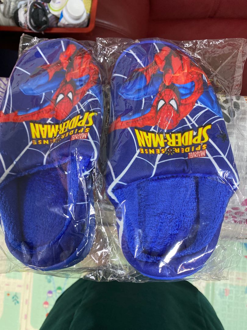 spiderman bedroom slippers