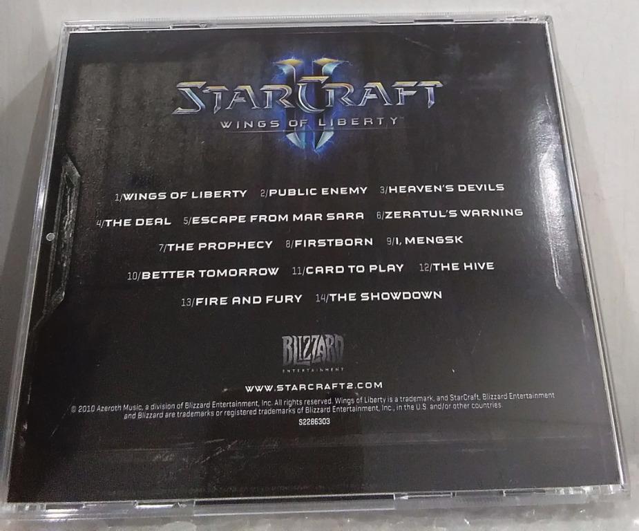 Starcraft II Wings of Liberty soundtrack CD + behind the scenes DVD