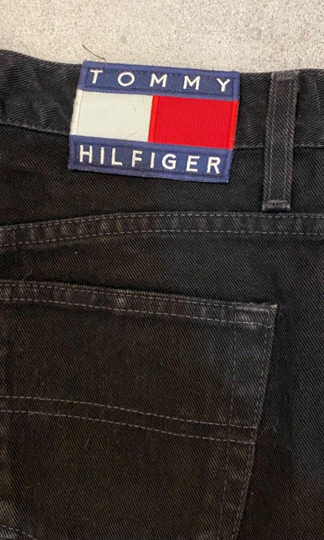 TOMMY HILFIGER 90s PANTS (Category: Trousers) located in Las Pinas. Submitted by vintcondition (Listing ID 1077015723, Image 2). Description: Vintage Tommy Hilfiger chinos/jeans in black Tappered fit Tagged size 28 Inseam 32 Complete buttons #tommyjeans #tommyhilfiger #vintage #90s .