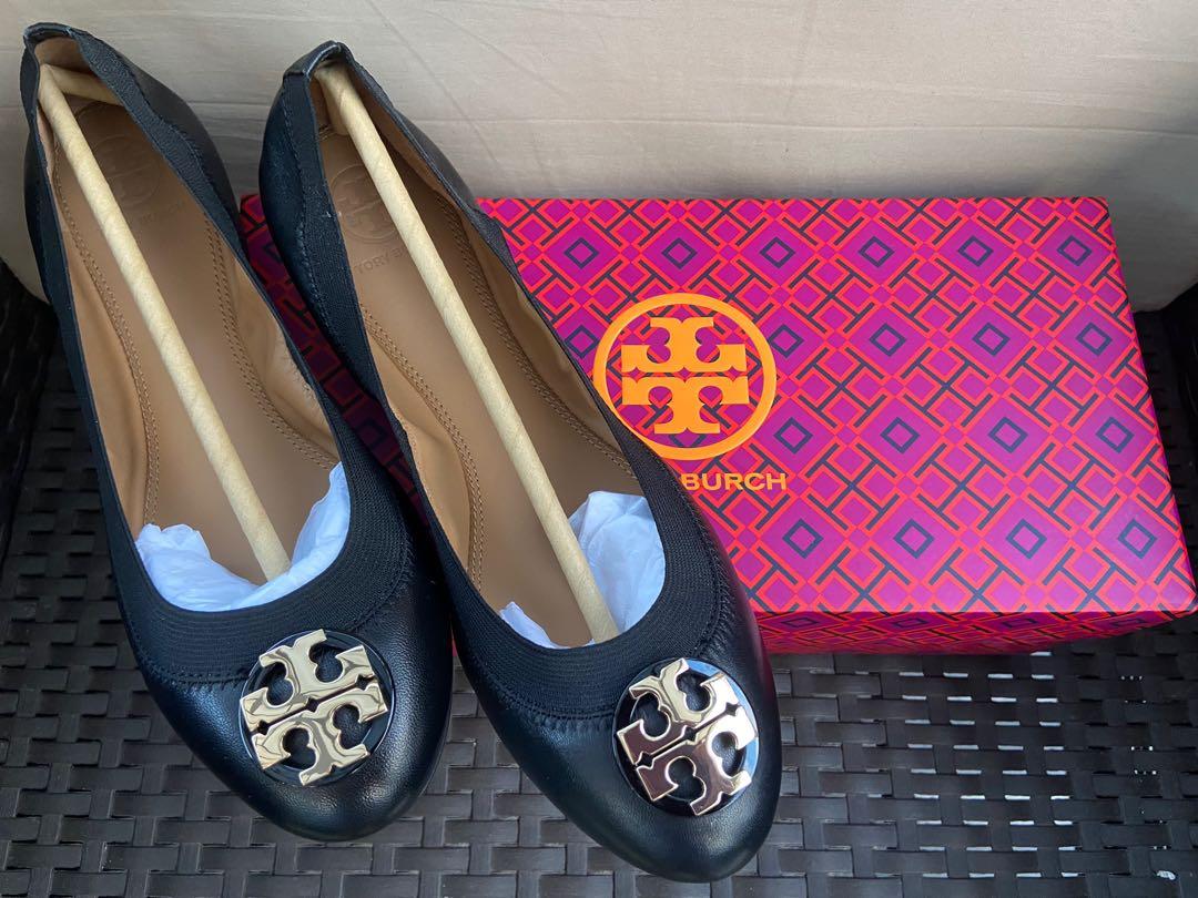 Tory burch ballet sale flats with elastic