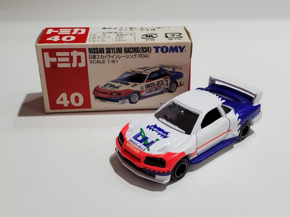 米舖toy 8成新takara Tomy Tomica 40 Nissan Skyline Racing Gtr R34 Gt R Bnr34 Super Gt Jgtc 車仔 興趣及遊戲 玩具 遊戲類 Carousell