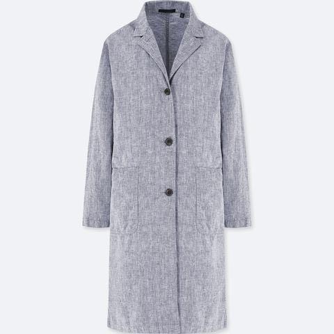 uniqlo linen coat