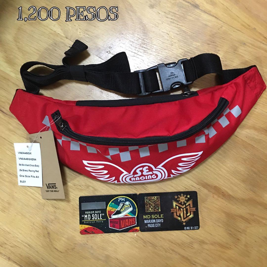 Vans Crossbody Bag Racing Red Men s Fashion Bags Sling Bags on Carousell