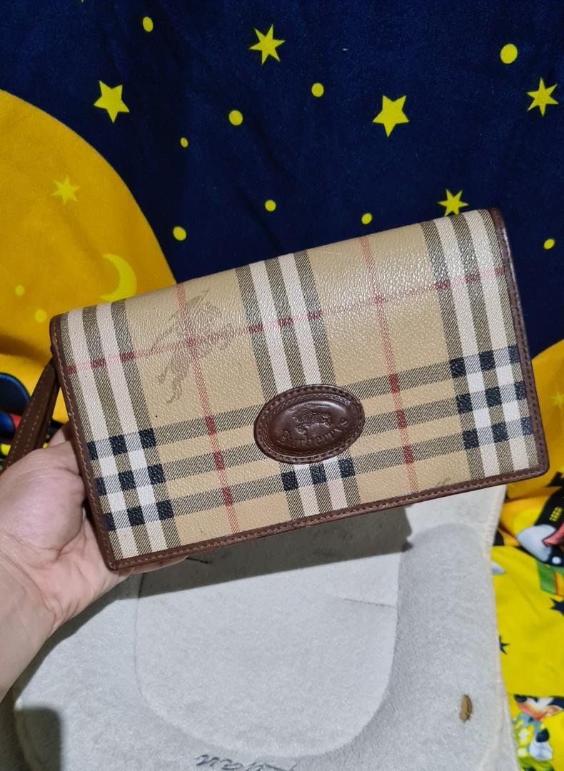 Vintage burberry shop clutch bag