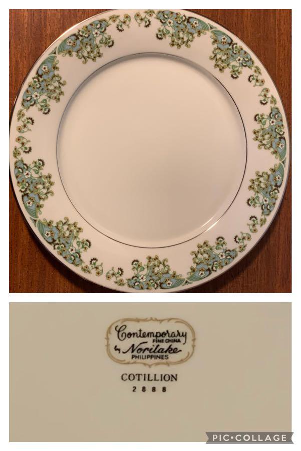 Vintage Noritake Fine China dinner plate cotillon edition
