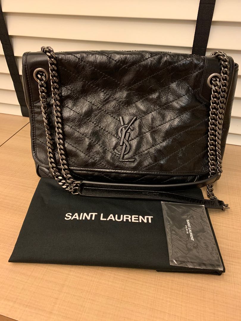 Ysl Saint Laurent Niki Leather Crossbody Bag Large