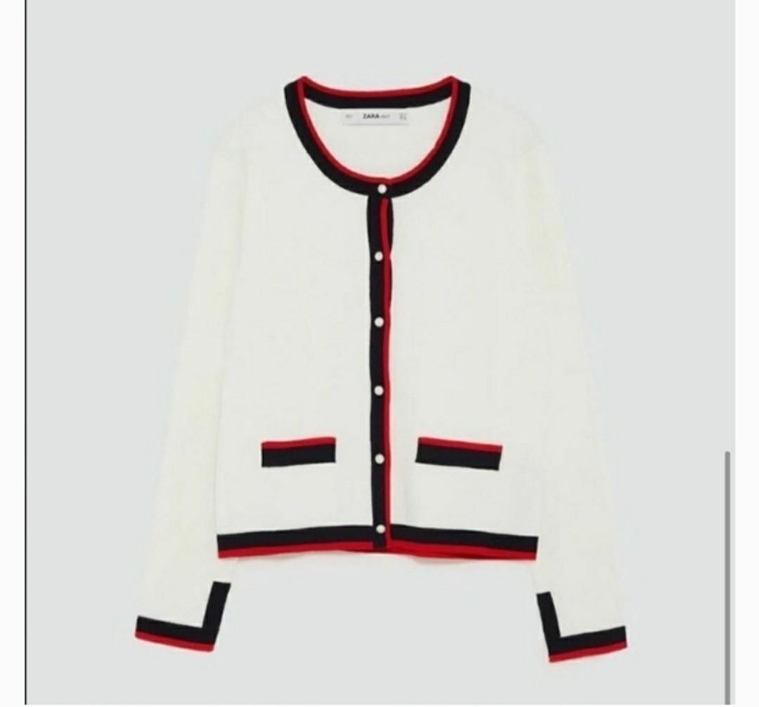 Zara chanel style cardigan clearance