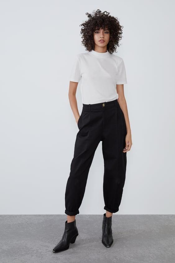 Slouchy discount zara negro