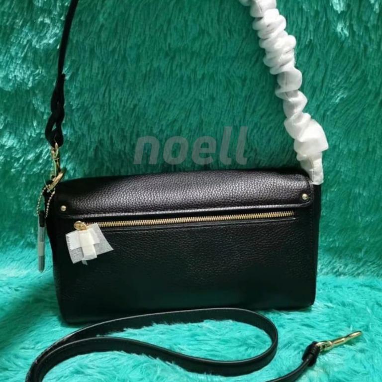 NEW Coach Signature Jade Brown Black Shoulder Crossbody Bag - F90782