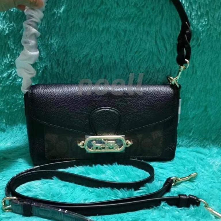 NEW Coach Signature Jade Brown Black Shoulder Crossbody Bag - F90782