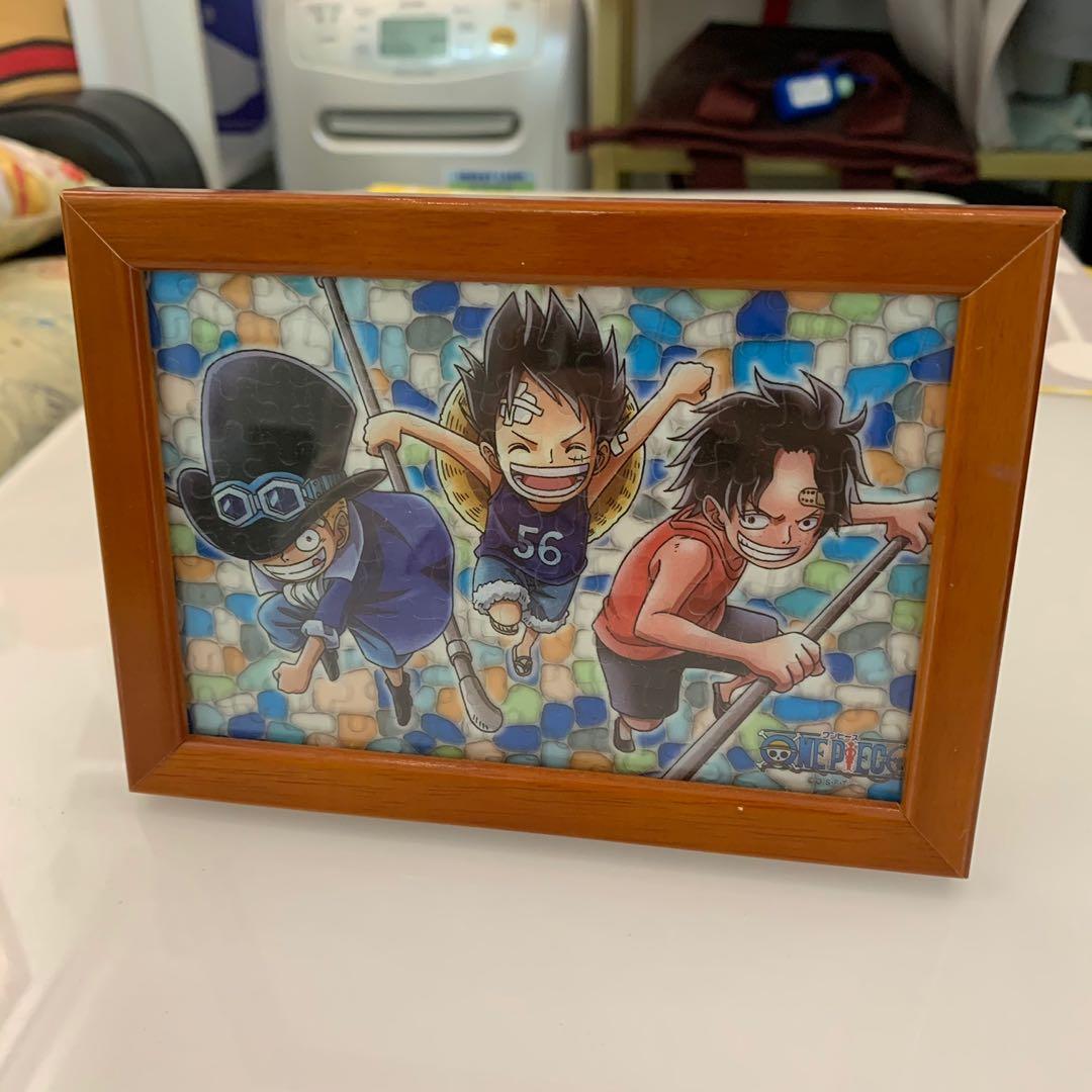 海賊王三兄弟砌圖126塊路飛艾斯薩波one Piece Brotherwood Puzzle 玩具 遊戲類 其他 Carousell