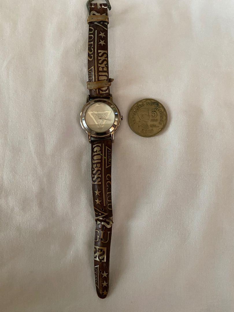 💯 Authentic Guess Watch (Category: Women's Watches) located in Quezon City. Submitted by irenerc (Listing ID 1077184911, Image 2). Description: 💯 Authentic. Flaw: need new strap. New strap cost min of 150 to 300 depending on the design. In excellent working condition. No inclusion. .