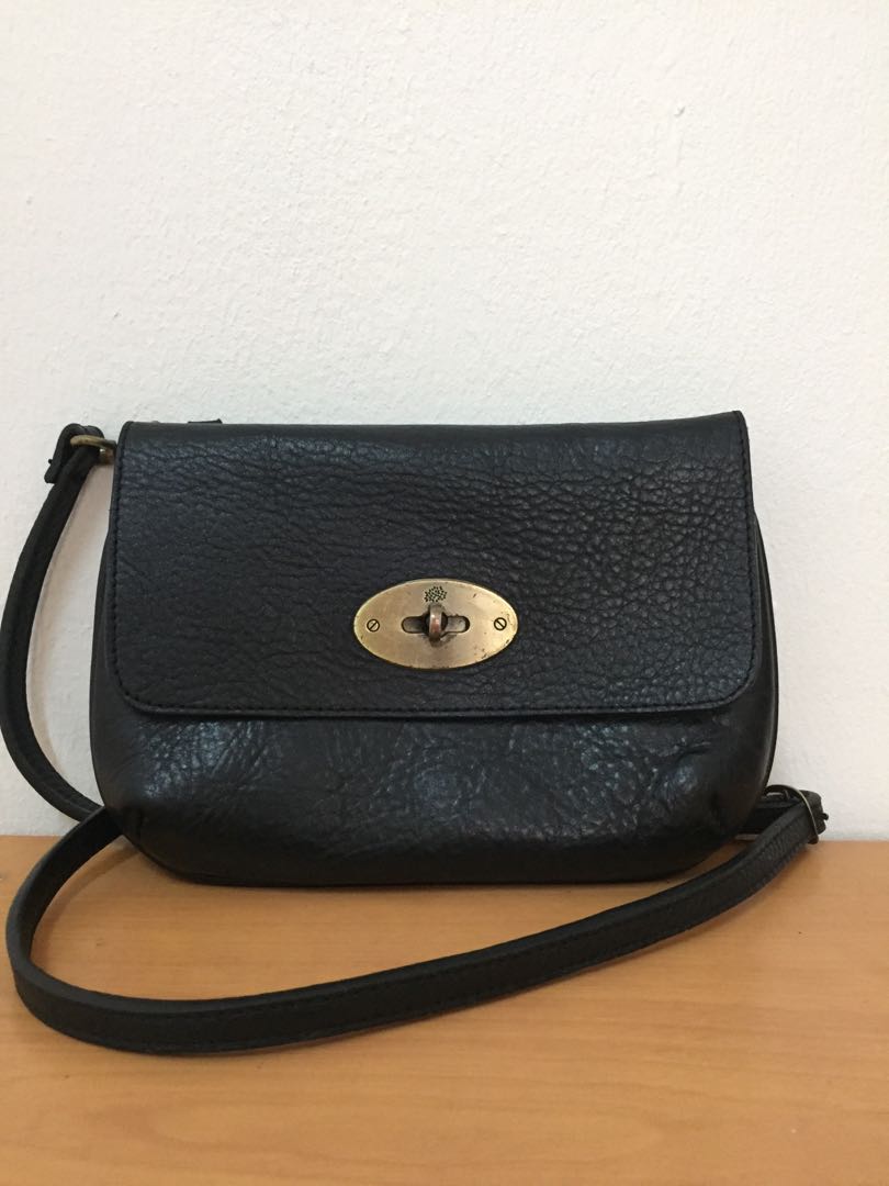 dark brown leather bolsa strap