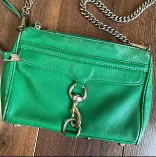美國正品 Rebecca Minkoff 祖母綠鏈包
