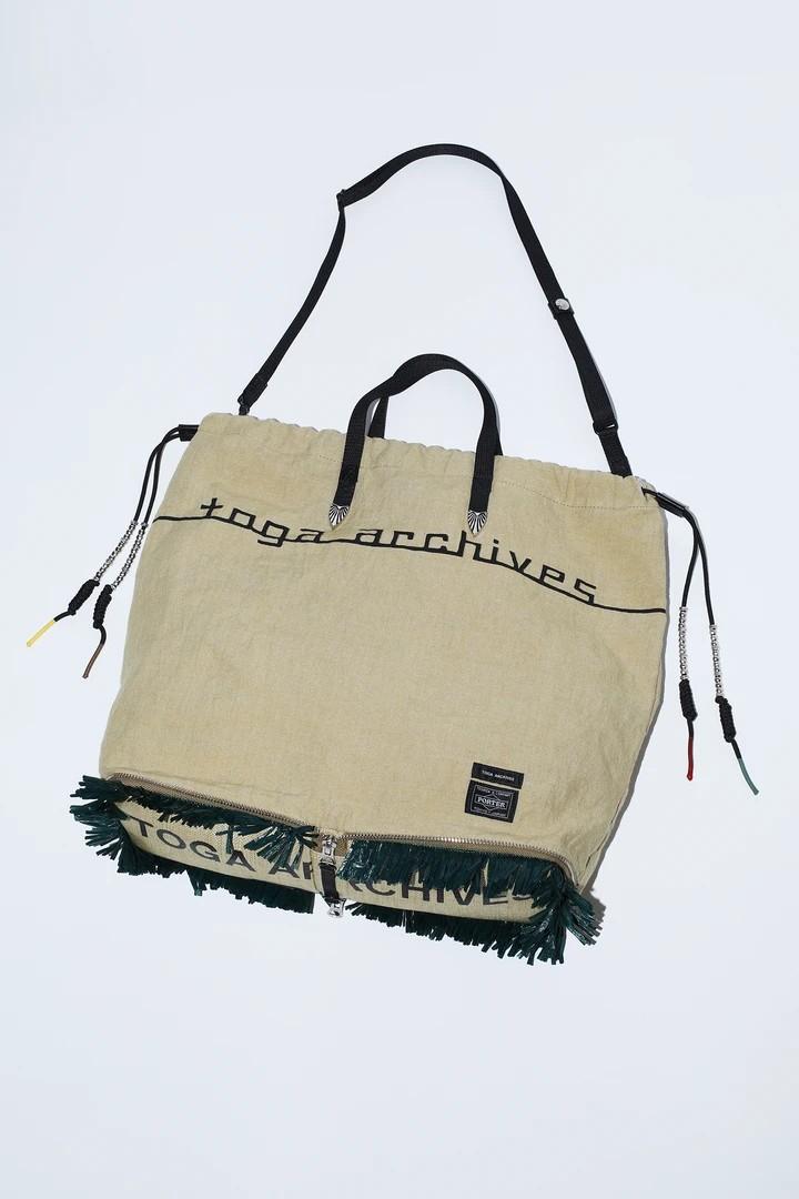 日本代購Toga x Porter Packable tote bag 聯乘款可摺手挽袋, 名牌