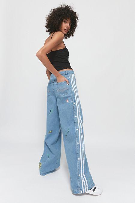 Adidas x fiorucci jeans denim, Fesyen 