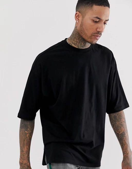 Premium cotton oversized men’s T-shirt-White main image 1