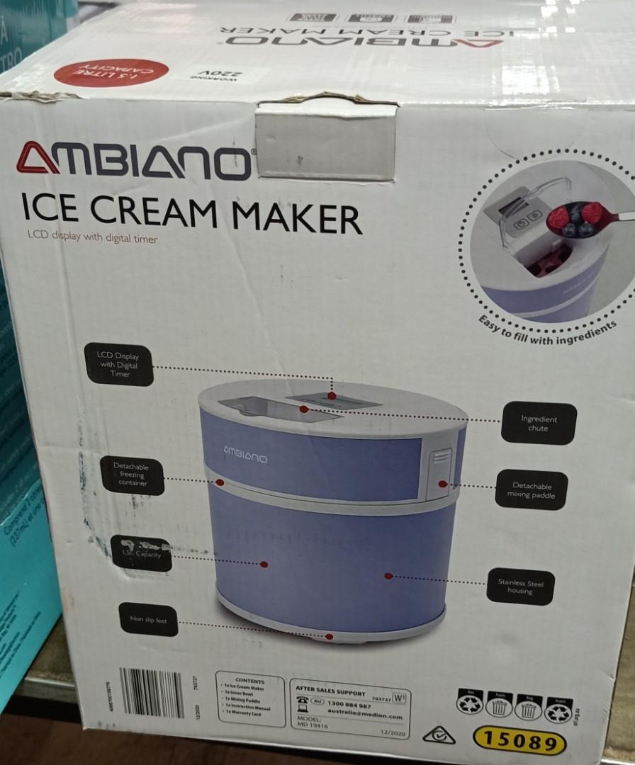 Ambiano ice best sale cream maker recipes