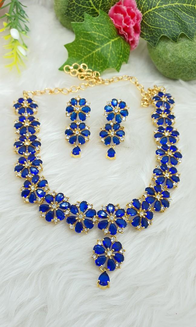 Indian jewelry deals blue stone