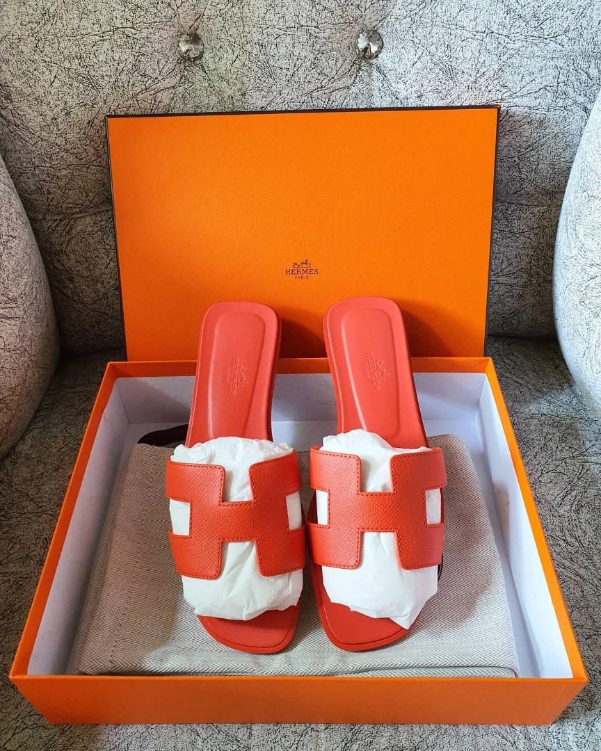 AUTHENTIC Hermes Oran Sandal Size 37 Women s Fashion Footwear