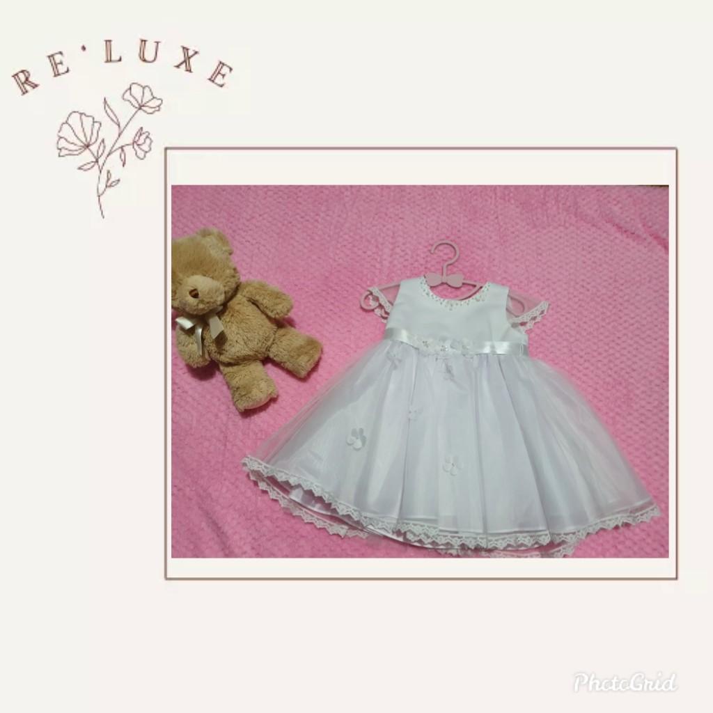 Baby baptismal dress (Category: Babies & Kids Fashion) located in Cavite. Submitted by workingm0m (Listing ID 1077169170, Image 1). Description: SALE! SALE! SALE! Since we have reached 100 likes, We are giving this beautiful preloved baptismal dress from P700 to P500, only for today. Used only once. Bought at SM Department store for ~P1300. Price: P500 Meet up: SWV4, Walter Dasma otherwise SF under buyer's expense. Thanks. 🌿.