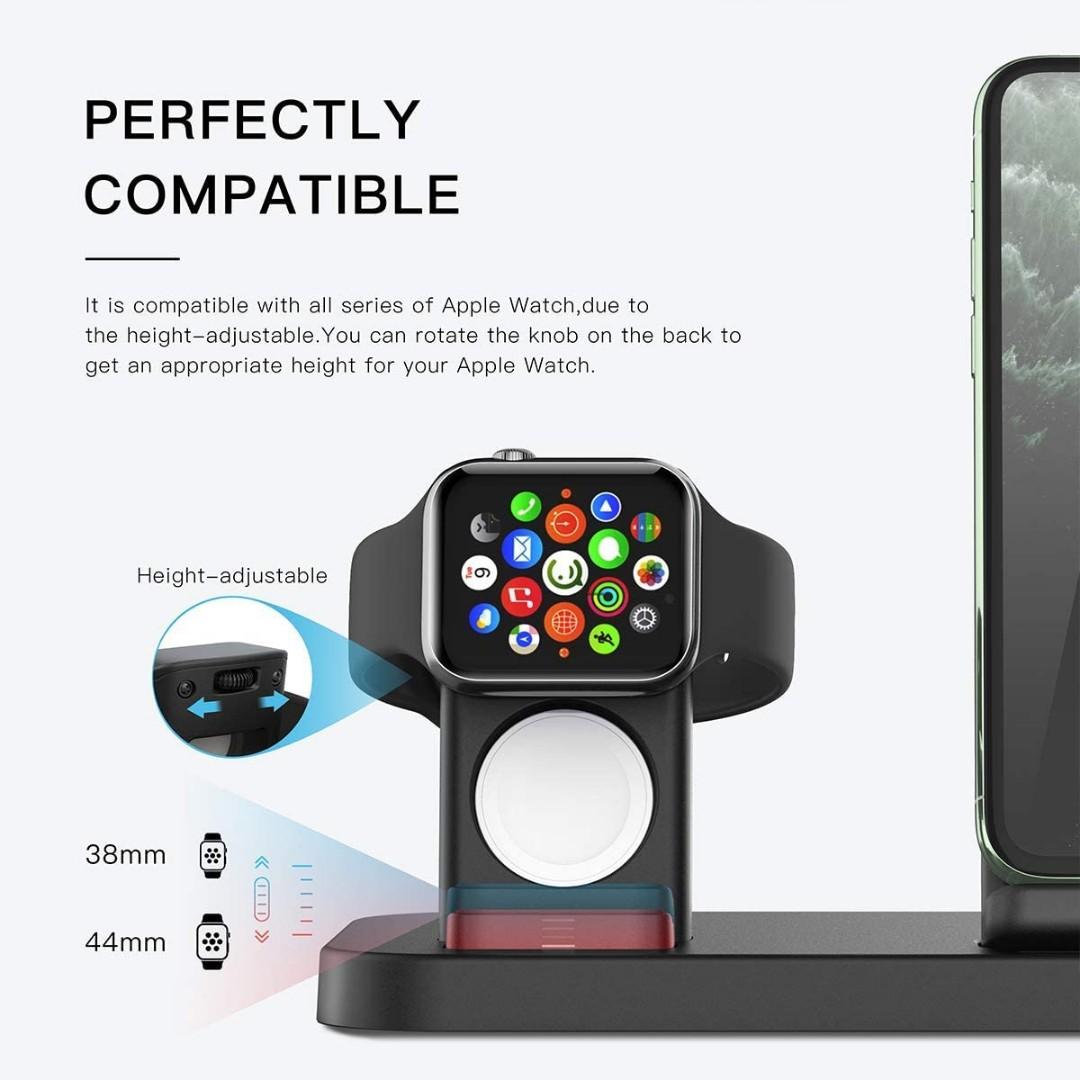 BEACOO 2 in 1 Wireless Charger for Apple Smart Watch iPhone XS Max Pro
