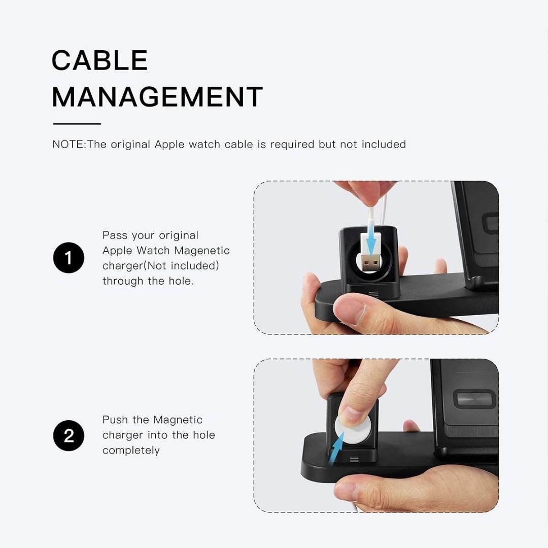 BEACOO 2 in 1 Wireless Charger for Apple Smart Watch iPhone XS Max Pro