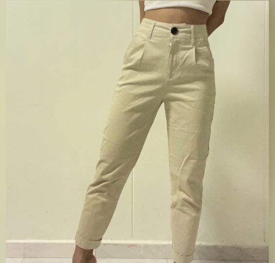 Bershka khaki jeans Clearance