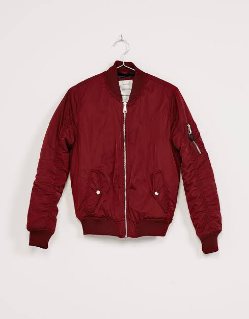 Bershka hotsell red jacket