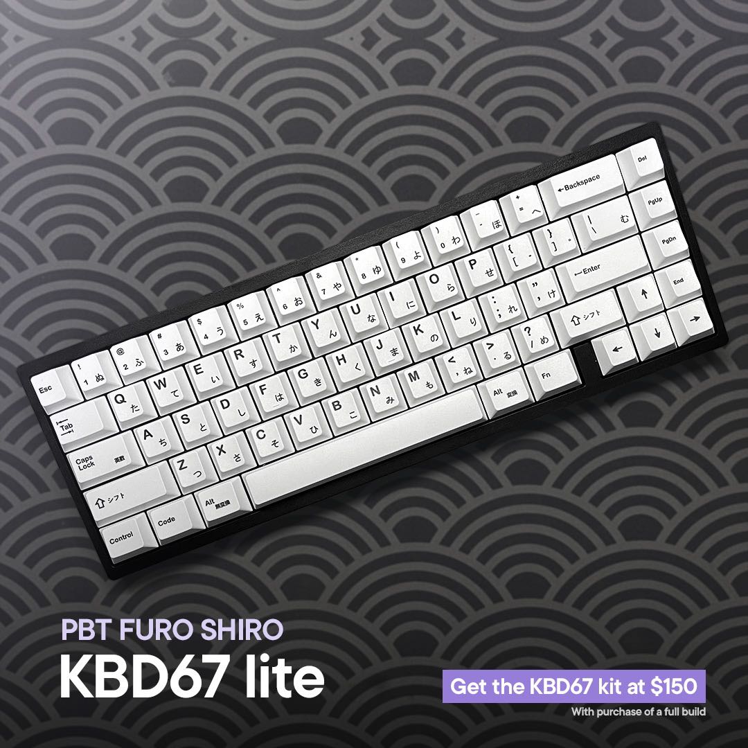 Black KBD67 Lite mechanical keyboard kit, Computers & Tech, Parts