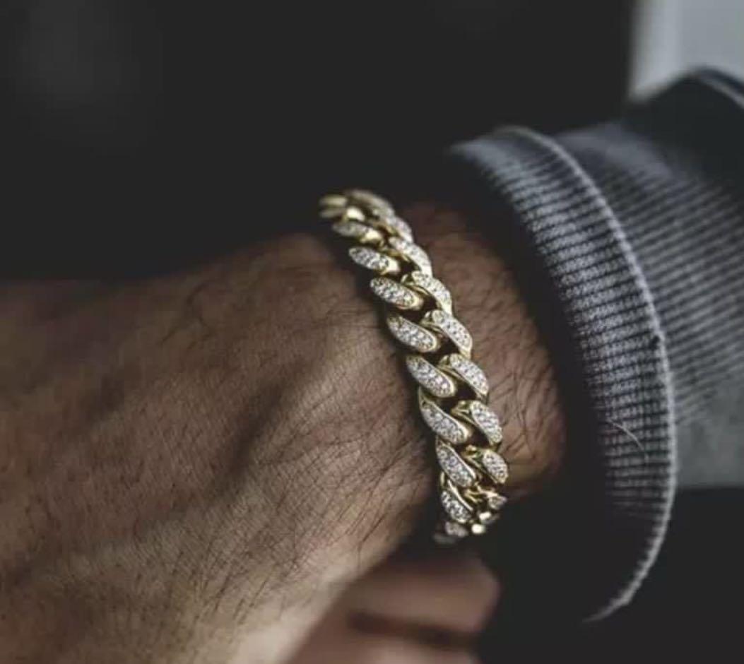 BLING ICED OUT MEN RAPPER BRACELET Men s Fashion Watches