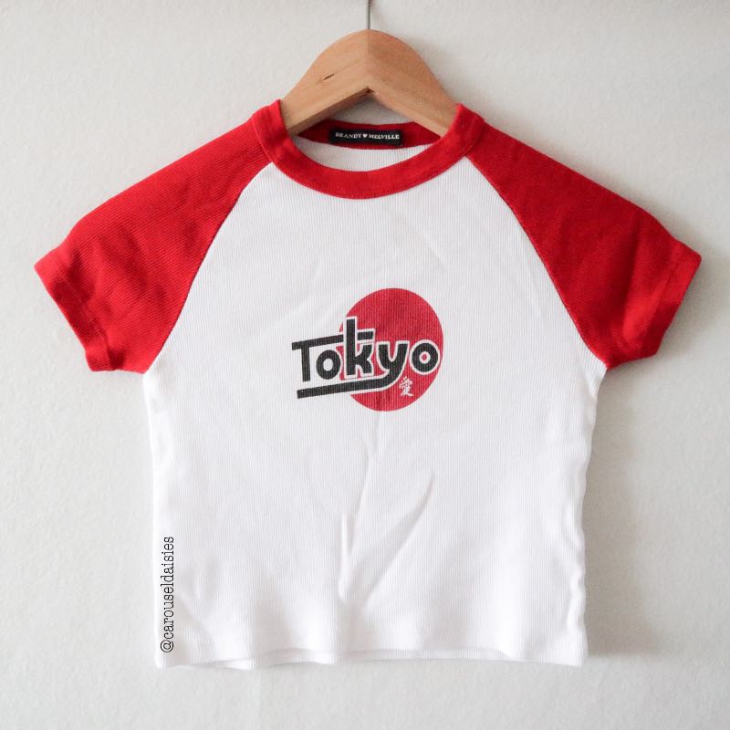 Brandy Melville Bella Red Tokyo Top, Women's Fashion, Tops, Other