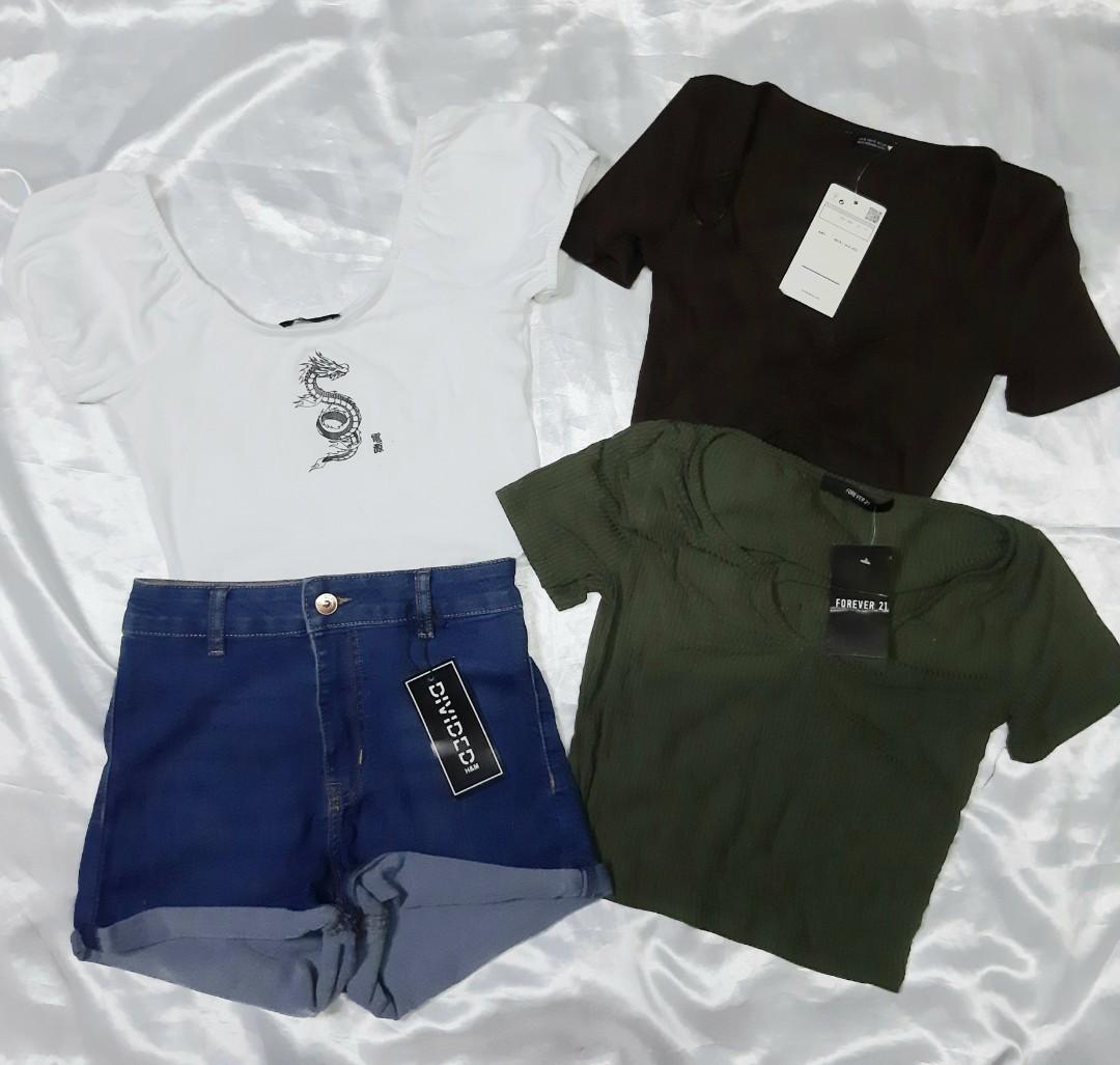 Bundle 1 3 Tops 1 Bottom Women S Fashion Tops Blouses On Carousell