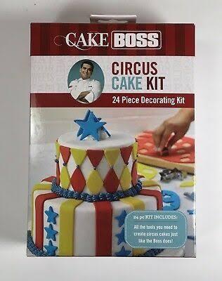 CAKE BOSS 24/25 piece flower/circus cake kit tools (Category: Bakeware) located in Quezon City. Submitted by butingthingsmanila (Listing ID 1077276676, Image 2). Description: Circus cake kit- 24 piece set Flower cake kit- 25 piece set.