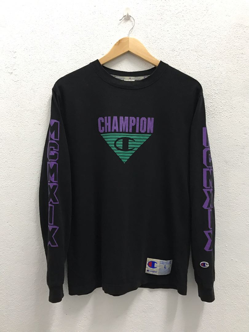 Champion MCMXIX L S Men s Fashion Tops Sets Tshirts Polo
