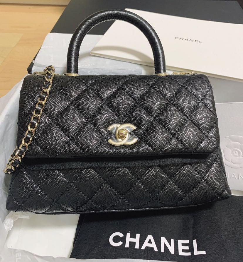 Chanel coco deals handle sizes