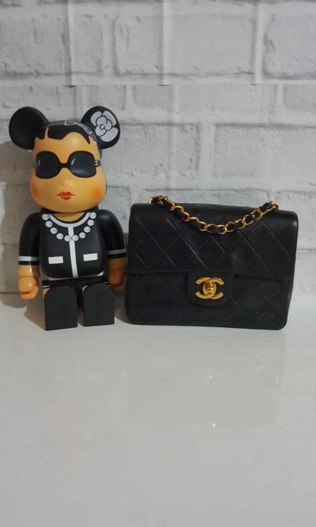 Chanel vintage mini square 17cm, Luxury, Bags & Wallets on Carousell